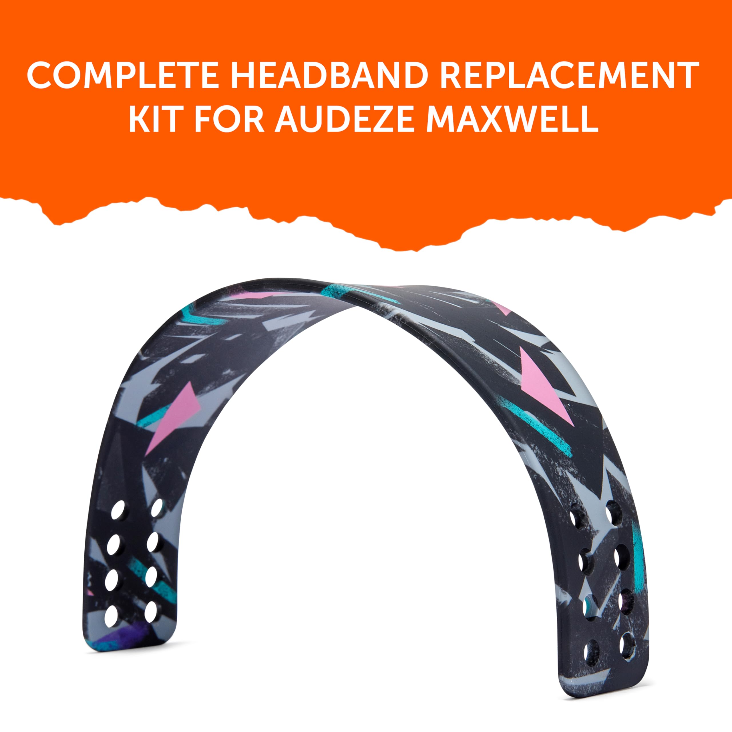 WC Mod Kit for Maxwell Gen 1 - Cooling Gel Earpads + Silicone Headband Compatible with Audeze Maxwell for Xbox & PS5 Gen 1 by Wicked Cushions | Enhanced Comfort & Cooling | 90's Black - Image 6
